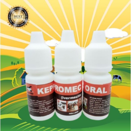 KEPROMEC ORAL 10 ML - Obat Gudik Jamur Scabies Kucing Kelinci Anjing