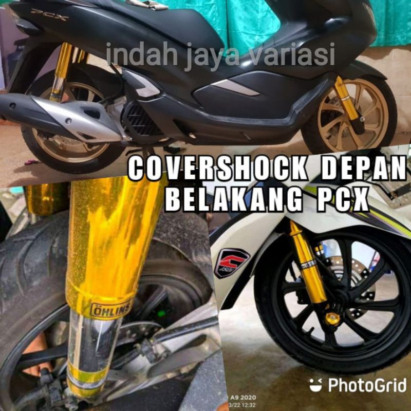 COVER SHOCK DEPAN BELAKANG PCX 150 160