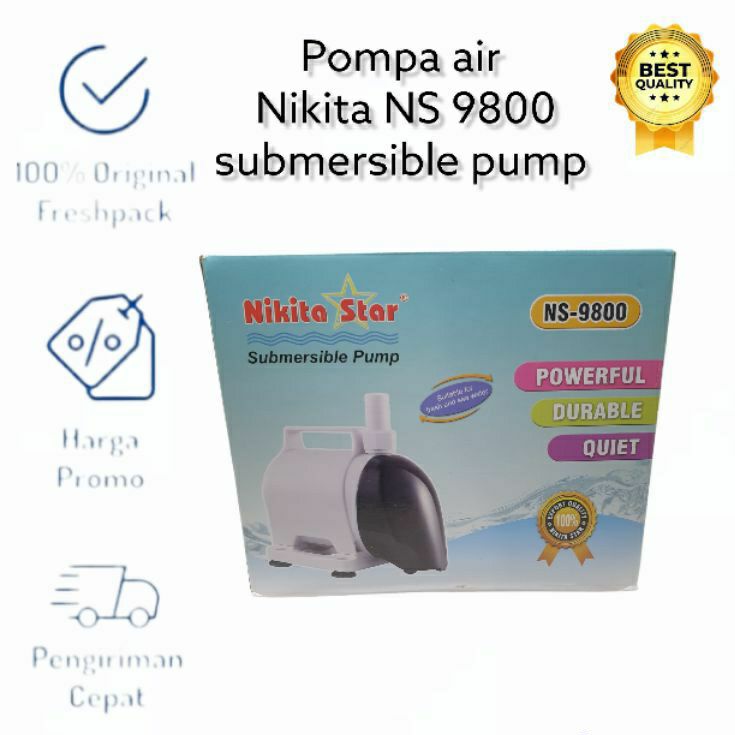 pompa Nikita Star NS 9800 NS9800 pompa celup kolam ikan hidroponik