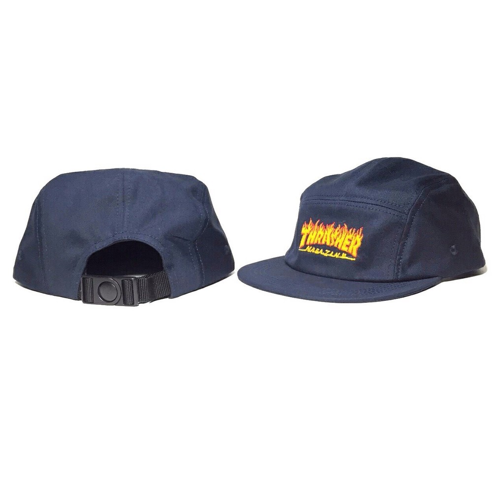 Topi 5 Panel Thrasher Flame Premium 1:1 Original