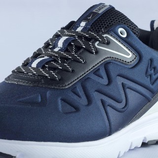  Sepatu Eagle Fighter  Biru Tua Putih running shoes 