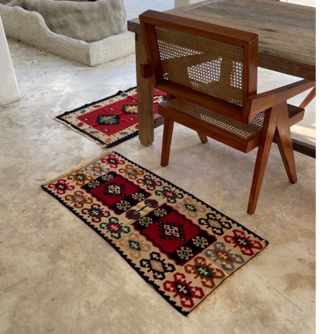Carpet Karpet Rug Turki Cream - Red