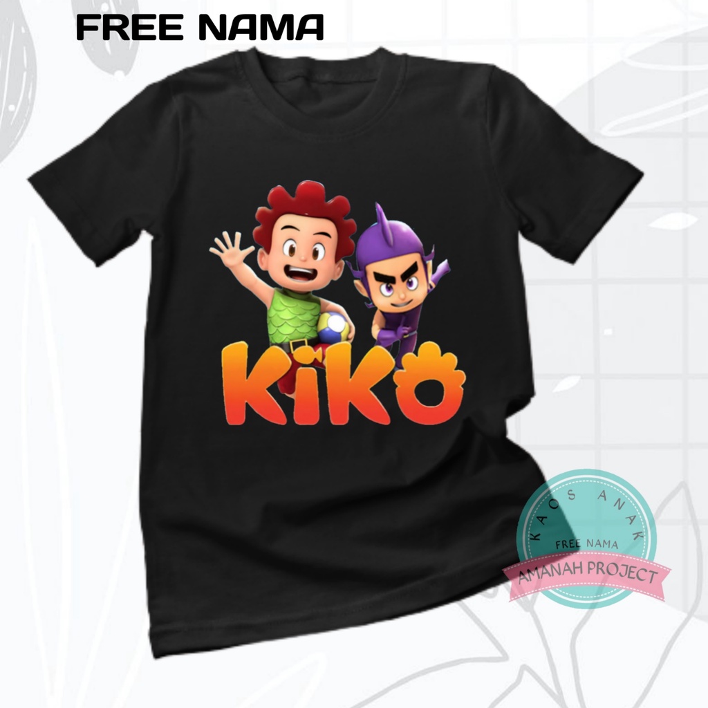 BAJU ANAK KAOS ANAK KARTUN KIKO BAHAN PREMIUM
