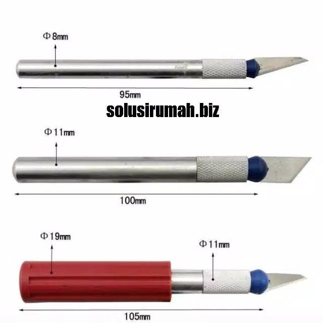 13 in 1 SET PISAU ALAT UKIR SENI DENGAN 3 HANDLE PISAU piso knife pengukir grafting craft graft