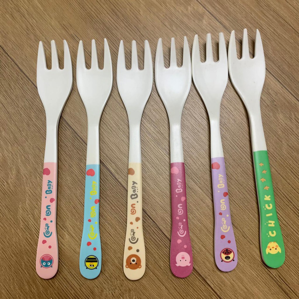 GARPU KARAKTER LUCU ALAT MAKAN ANAK GAMBAR UNIK IMUT IMPORT TERMURAH BAHAN PLASTIK READY GROSIR COD