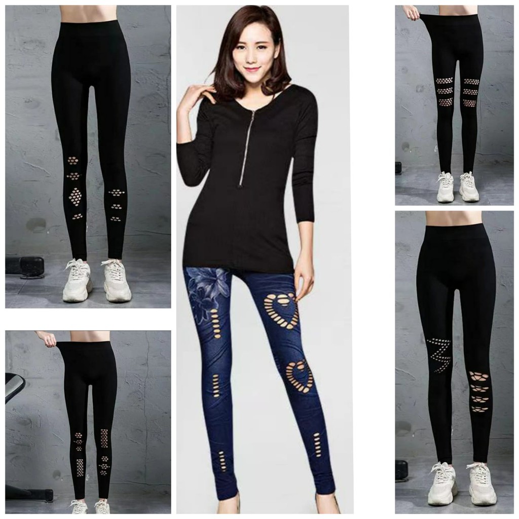 Wanita legging jeans slim legging fashion all-match jeans