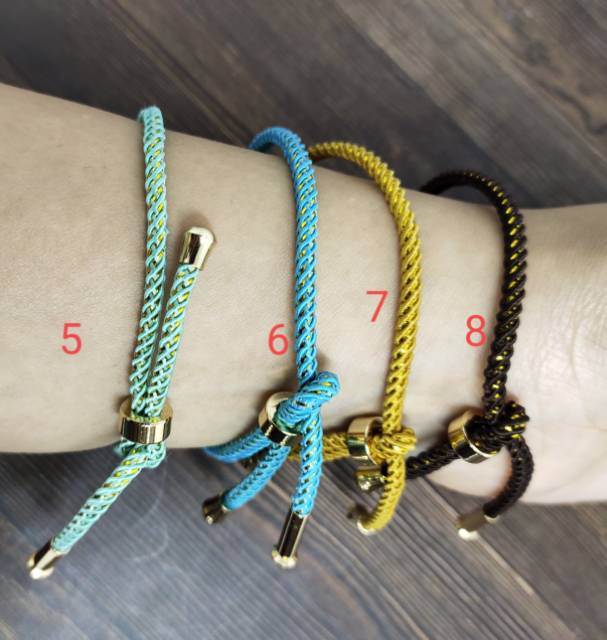 Fifi Fashion Gelang Tali Joy Anti Air Waterproof Untuk Charm Liontin Mainan Pandora(1-10)