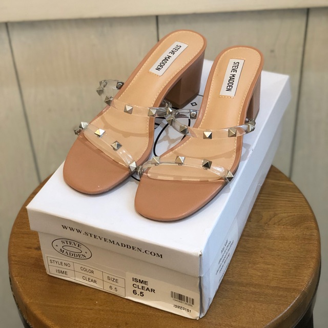 steve madden clear strap sandals