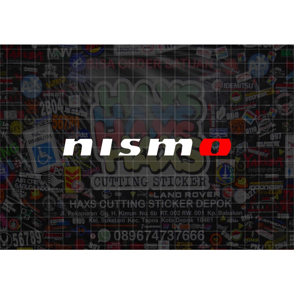 Cutting Sticker Tulisan Nismo Ukuran 12 Cm Untuk Motor Mobil