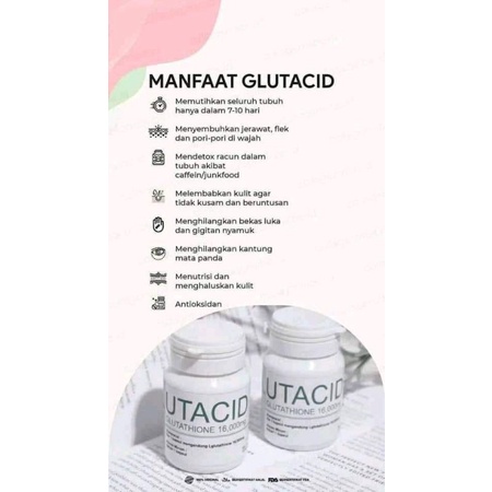 GLUTACID100% DI JAMIN ASLI WHITENING BOOSTER ORIGINAL