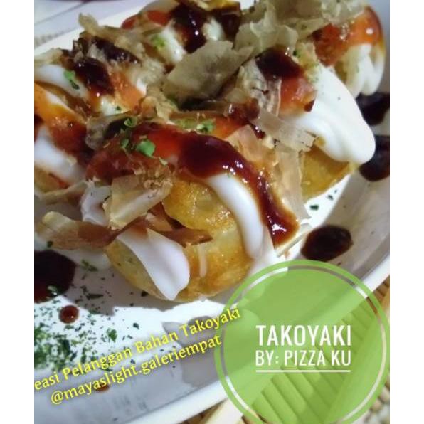 

PROMO TERBARU Paket bahan takoyaki lengkap halal tepung tako katsuobusi saos okonomiyaki aonori caka