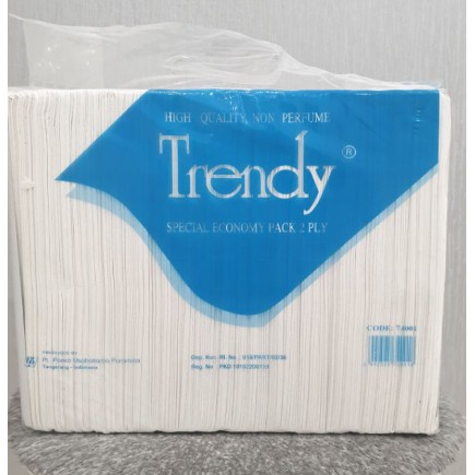 Tissue TRENDY 800 gr 2ply/ Tissue Wajah/Facial Tissue/Kemenkes,Terbaik!