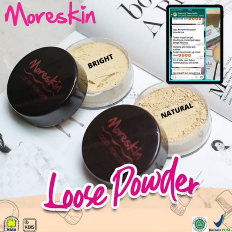 LPOWDER NASA NATURAL DAN BRIGHT/BEDAK TABUR GLOWING