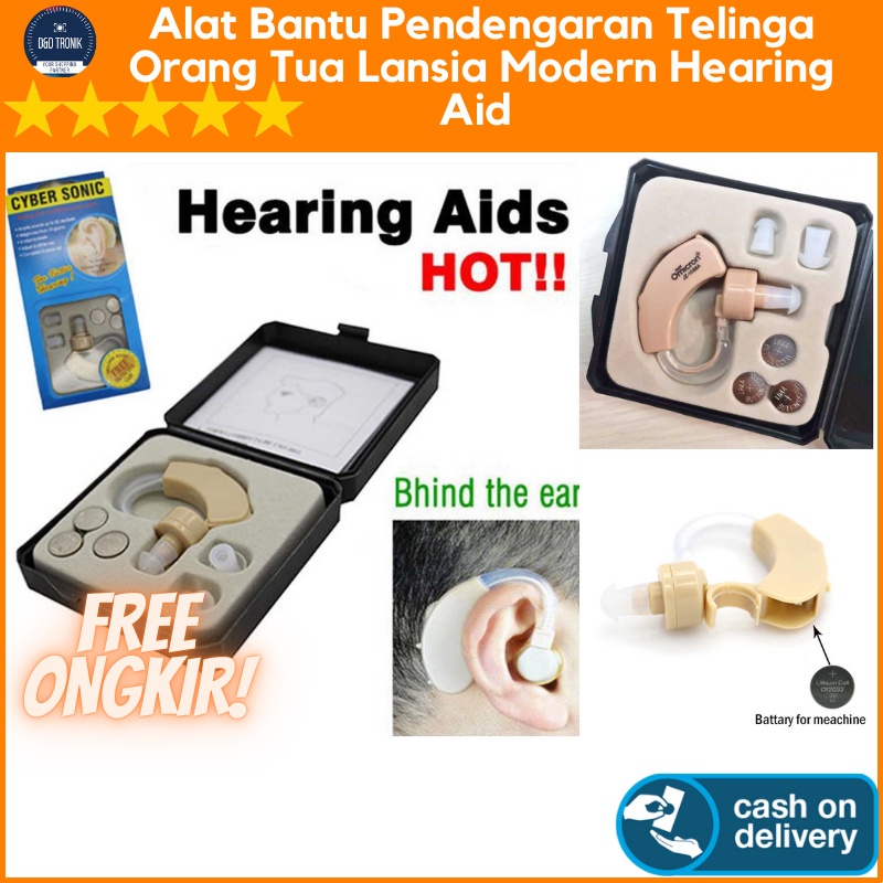 Alat Bantu Pendengaran Telinga Orang Tua Lansia Modern Hearing Aid Model Earphone Bagus Murah