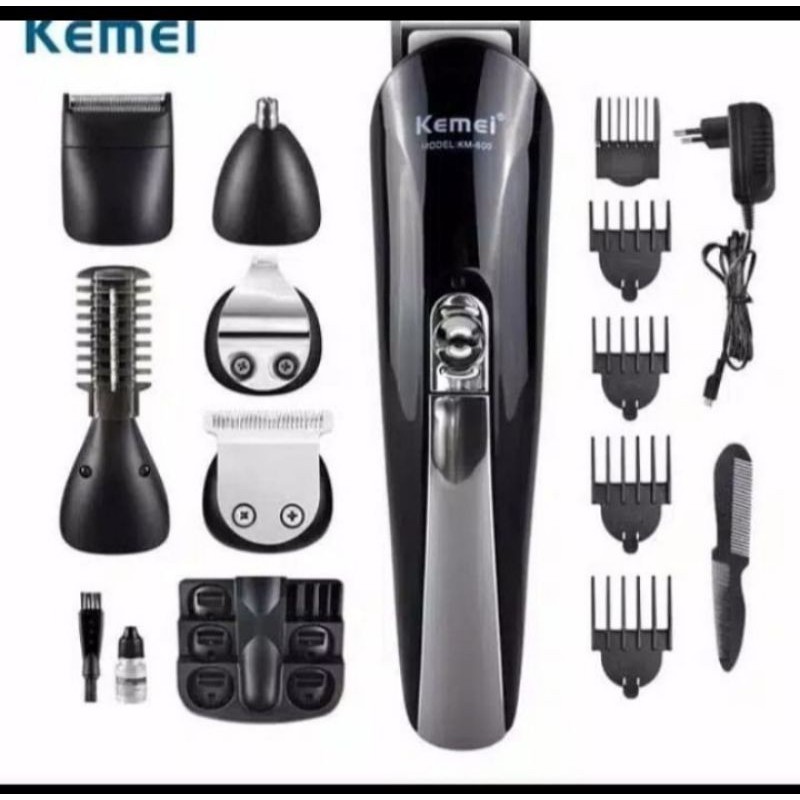 Alat Cukur Mesin cukur KEMEI Professional Hair Trimmer 6in1