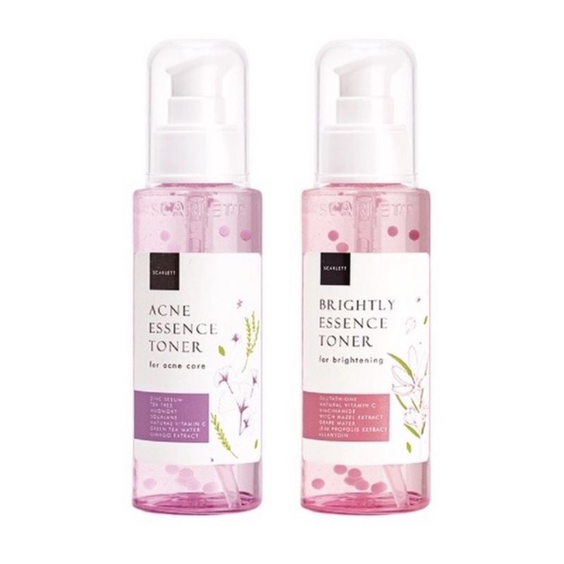 *galerybeautysemarang* Toner Wajah SCARLETT Whitening Acne Essence &amp; Brightly Essence 100 ml Tooner