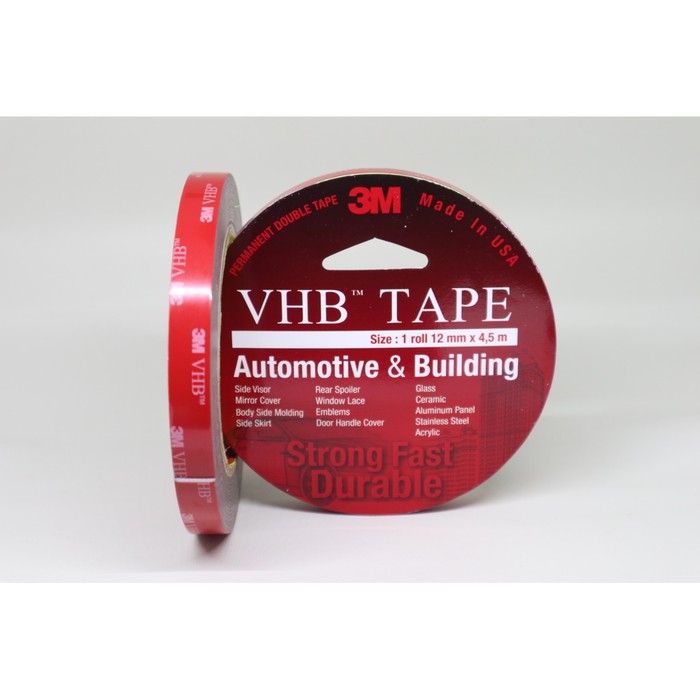 VHB Tape 3 M 1&quot; X 4,5 M Double Tape 3M 1 Roll 12mm X 4,5 M VHB Foam 1 in x 4,5 M