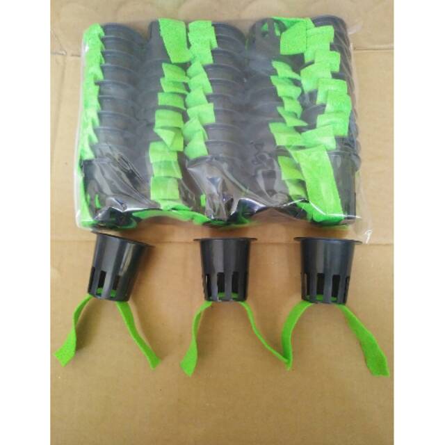 Netpot hitam 50 pcs plus sumbu kain flanel