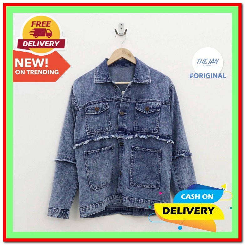Jaket Jins Wanita Jumbo Oversize Kekinian Import Terbaru Murah Jaket Levis Cewek Denim Sisilia Jacke