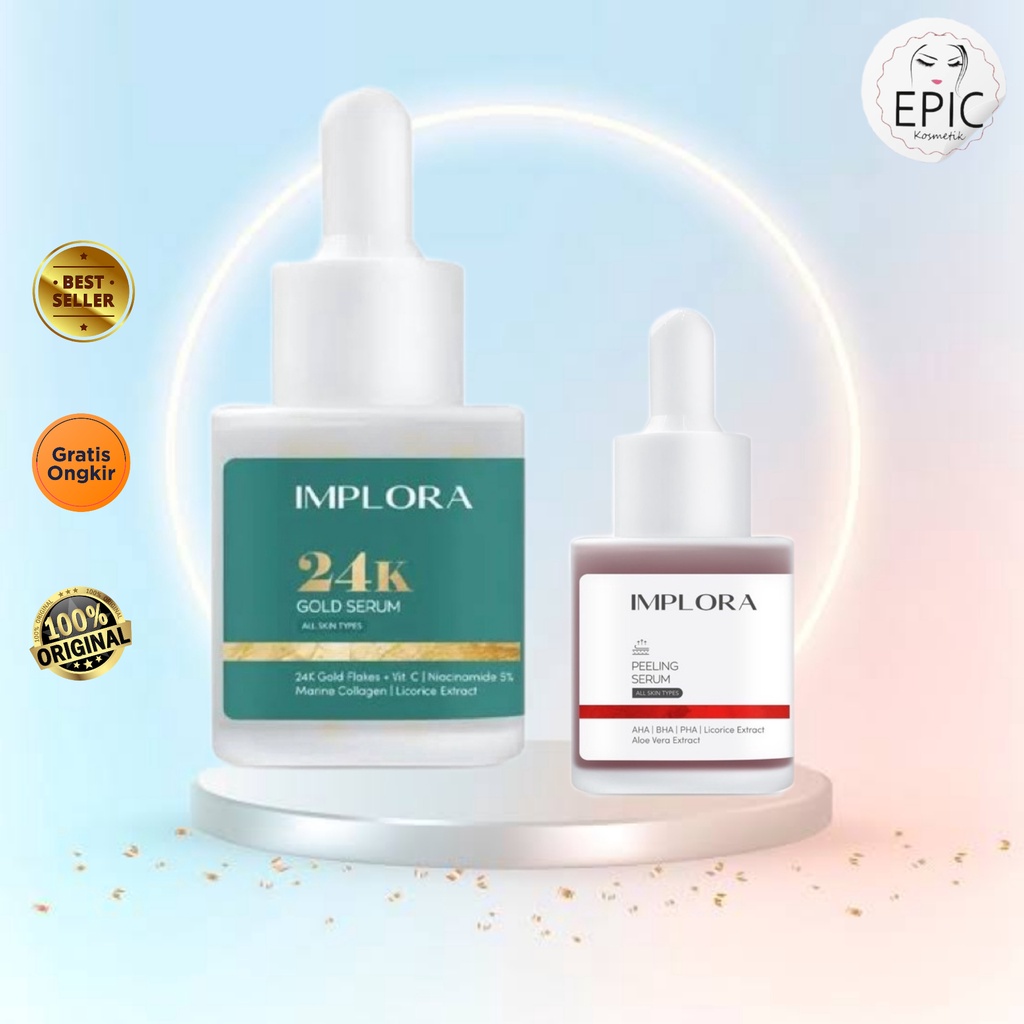 24K GOLD SERUM IMPLORA  / Implora Serum Wajah - 24K gold serum BPOM