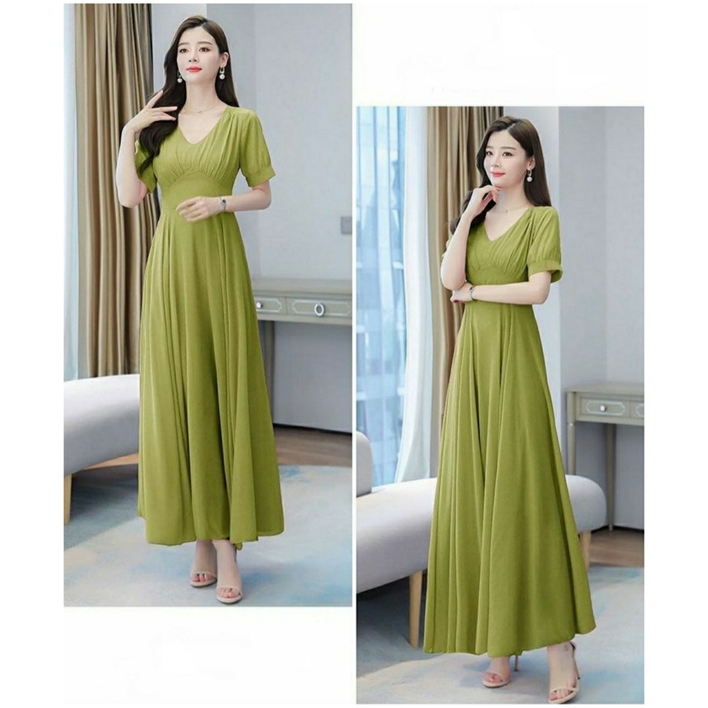 *[MCFK] Longdress Sandra / Longdress Wanita / Dress Wanita Terbaru Panjang / Dress Panjang Wanita Terbaru