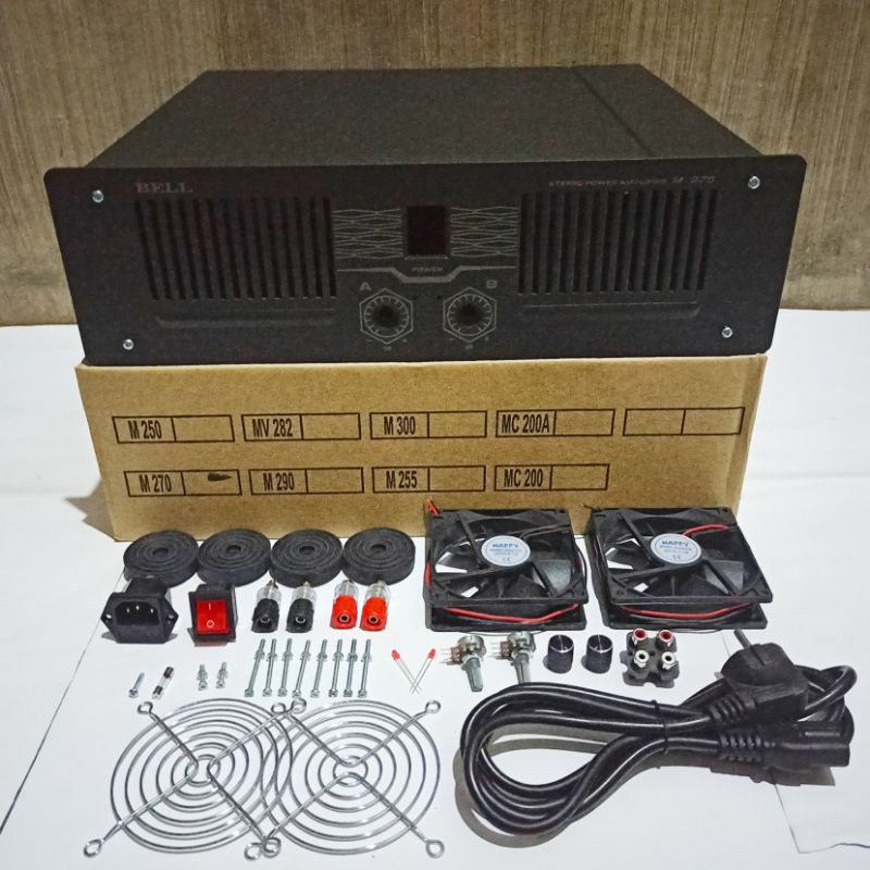 Box Power Amplifier BELL M270 Full Accessories Siap Rakit