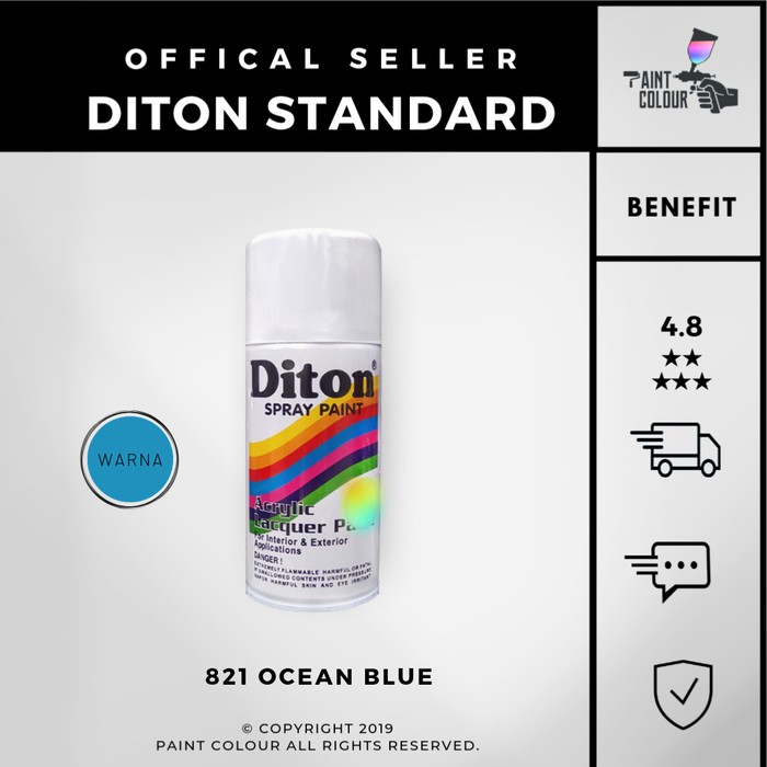 Diton 821 Ocean Blue Cat Semprot/Pylox/Samurai Motor/Helm/Gundam