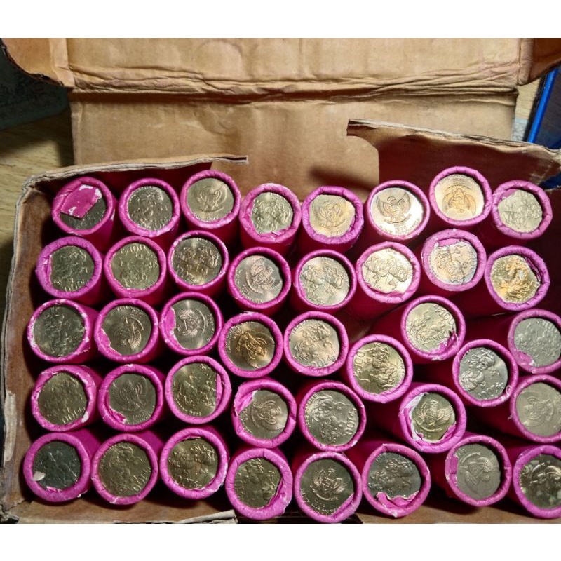 Koin Roll 100 Rupiah Karapan Sapi Th 1996