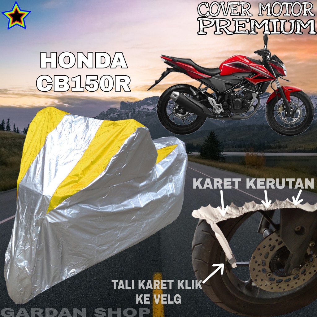 Sarung Motor HONDA CB150R Silver KUNING Body Cover Honda PREMIUM