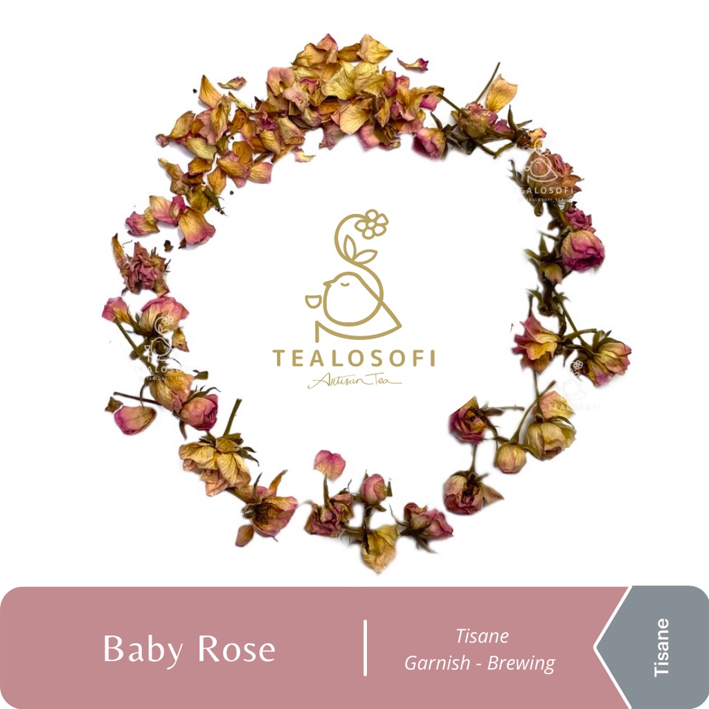 

Dried Baby Rose - Herbal Flower Organic - Tealosofi Tea