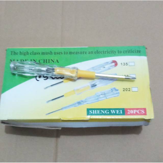 Test pen kecil obeng bolak balik