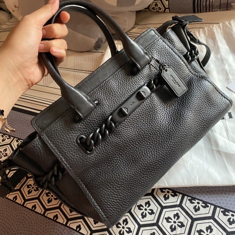 Preloved Coach Swagger 27 black matte chain
