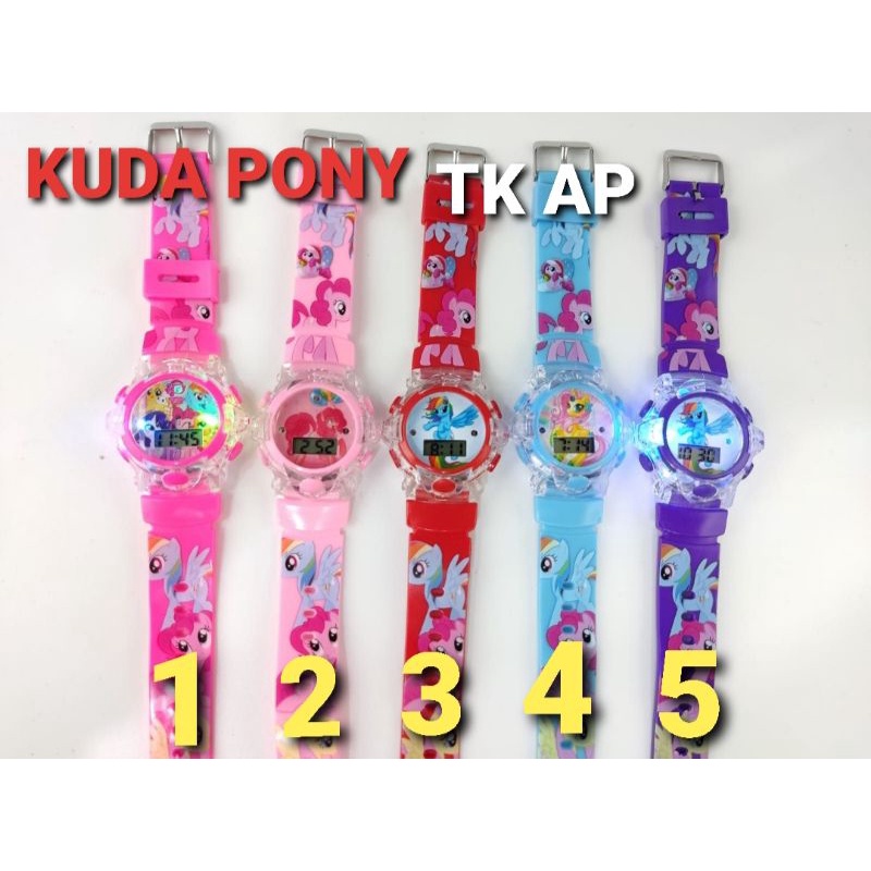 jam anak CEWEK karakter digital musik lampu