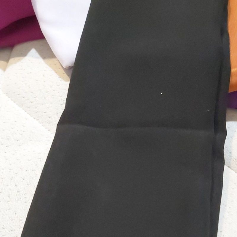 selendang sifon-14 hitam