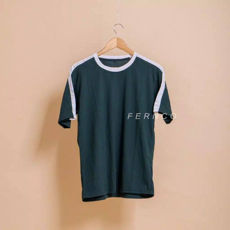 kaos kombinasi polos 1 size S-5XL