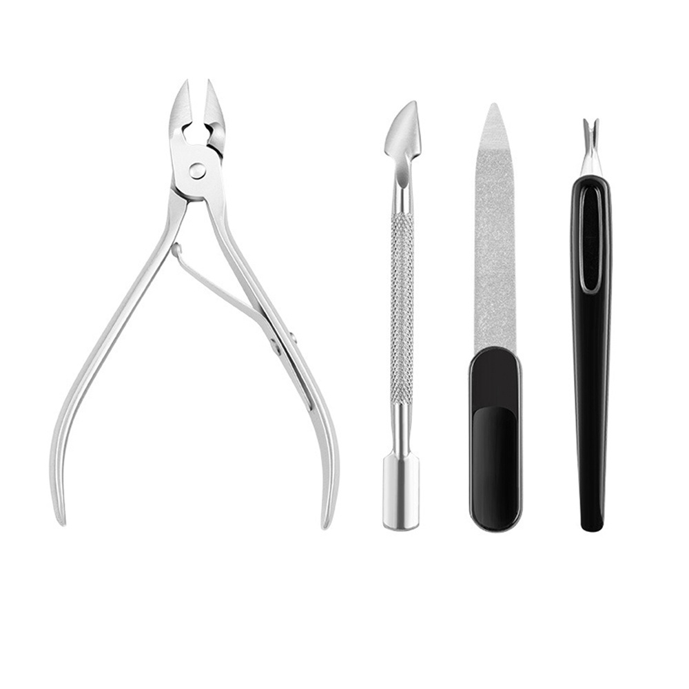 1 set 4/7/10/22 pcs alat manicure kutikula pendorong nipper alat manikur