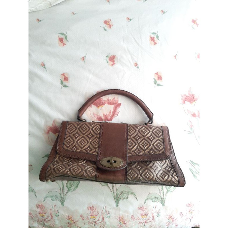 Fossil VRV Emboss Top Handle