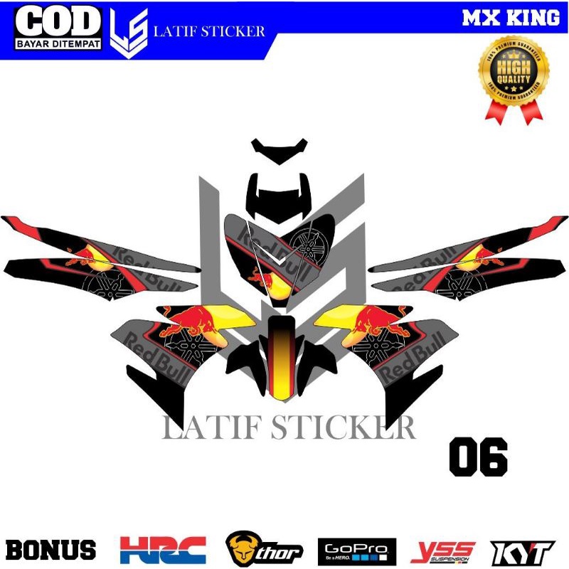 decal mx king redbull