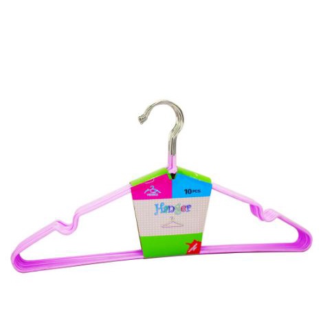 Hanger anti Selip Stainless Steel - 10 pcs Random Warna