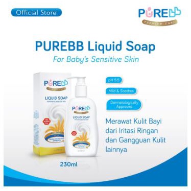 Pure BB Liquid Soap Sabun Bayi Kulit Sensitif - 80ml dan 230ml PureBaby Pure Baby Liquid Soap