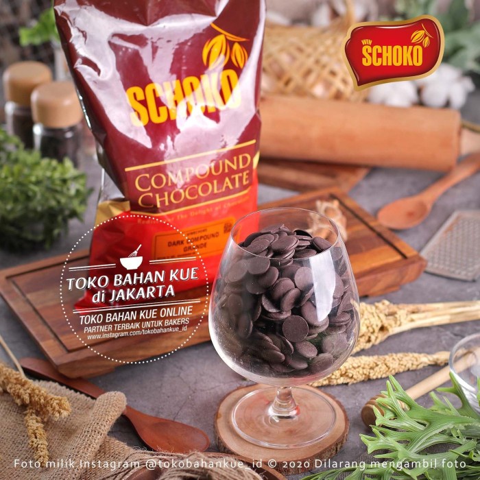 

ds20111w Schoko Dark Compound Chocolate Coin 1Kg Coklat Koin Baking Keping Enak Xz20X1Z11