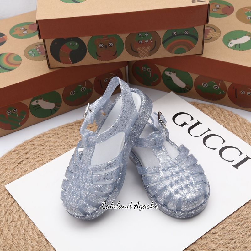 sepatu minimelissa possesion silver glitter/sepatu anak melissa/sepatu possesion melissa/sepatu anak cewek/sepatu Melissa anak