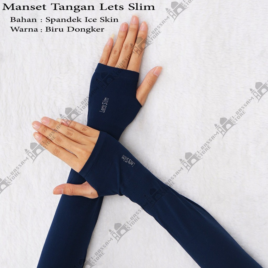 Manset jempol / handsock fingger less Lets Slim Aqua-X Cool Ice Polos Dingin Sejuk SO