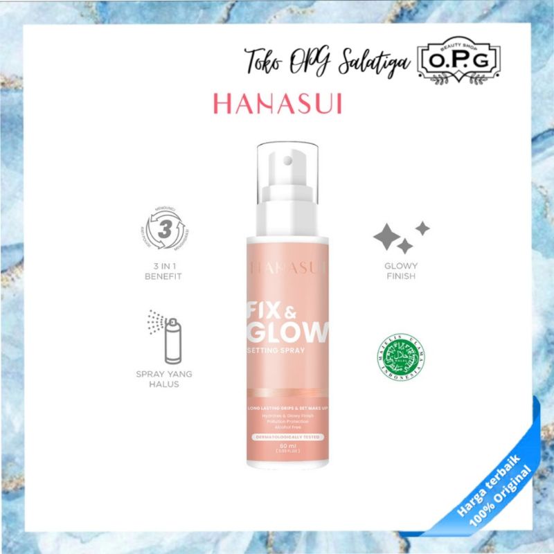 HANASUI - Hanasui - hanasui - HANASUI FIX & GLOW SETTING SPRAY (60ml) - Setting Spray Hanasui - Hana
