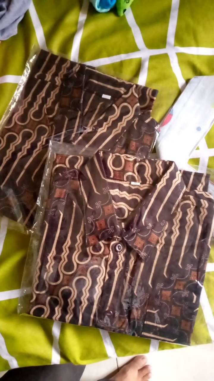 Kemeja Anak Bswart Batik Hrb026 Padi Pekalongan Batik Murah Modern Grosir