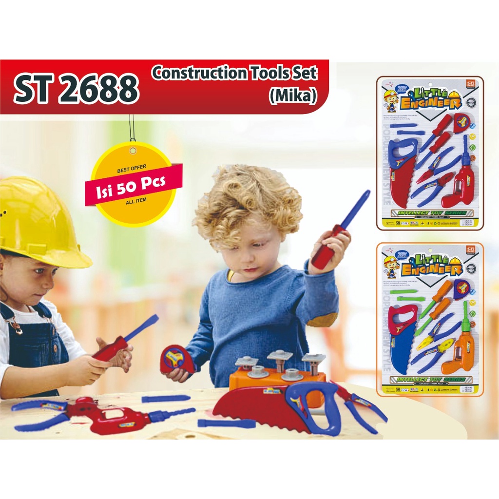ST 2688 - Mainan Construksi Tools set Alat tukang ST2688