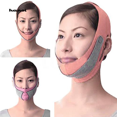 [Bayar Di Tempat]HN❤Anti Wrinkle V Line Half Face Cheek Lift Slimming Strap Chin Slim Mask Belt