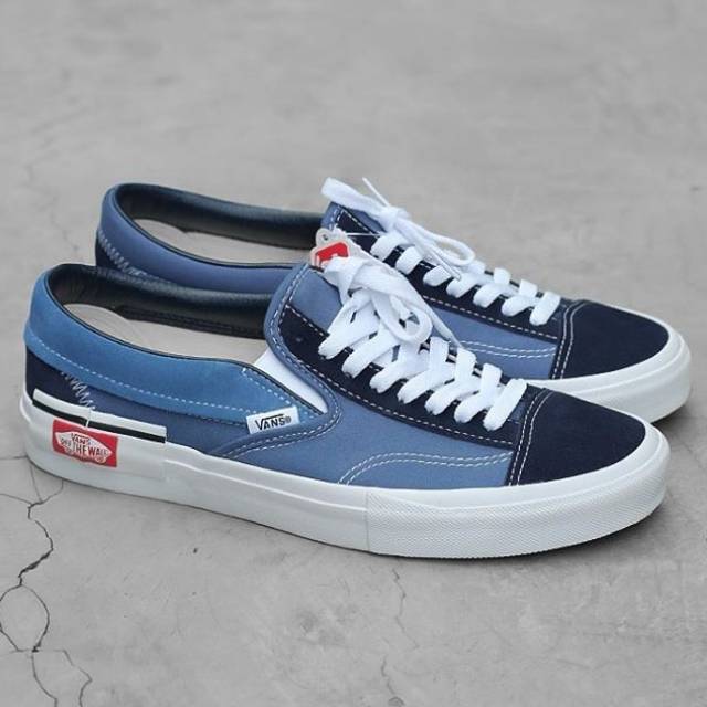 vans cut and paste navy