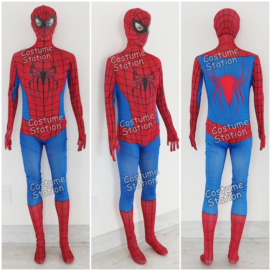 Kostum The Amazing Spiderman / Costume Superhero Marvel pria dewasa