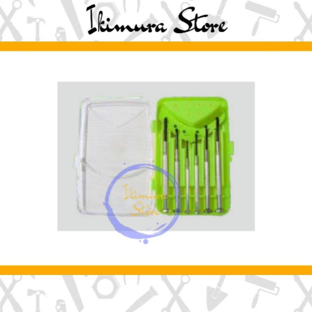 Obeng Arloji Set 6Pcs / Obeng Presisi Set 6 Pcs NANKAI